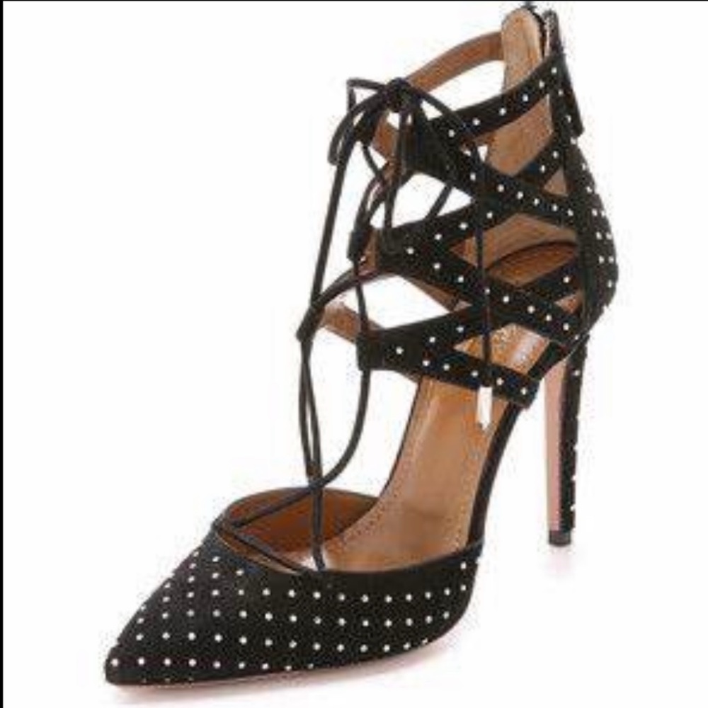 AQUAZZURA Belgravia 105 studded shoes